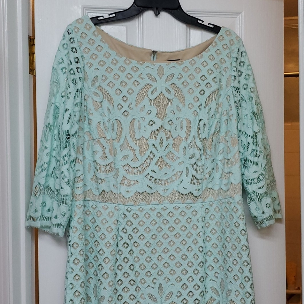 Green lace Gabby Skye Dress